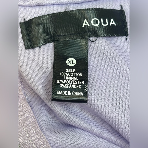 Aqua “Crochet Shift Dress” NWT in lilac, 100% Cotton, Bloomingdale’s exclusive! - Picture 7 of 10